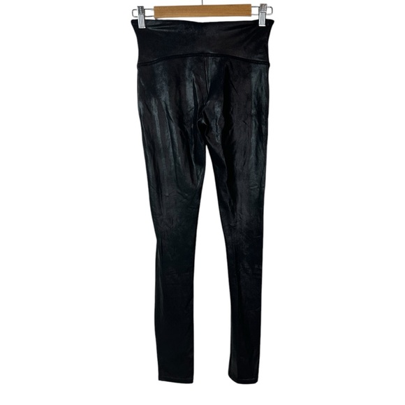 Spanx | EUC | Faux Leather Leggings | High Waisted | Black | Womens Size Medium - Picture 4 of 6